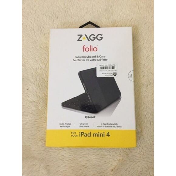 ZAGG Messenger Folio iPad mini 4 case-black - Picture 1 of 2